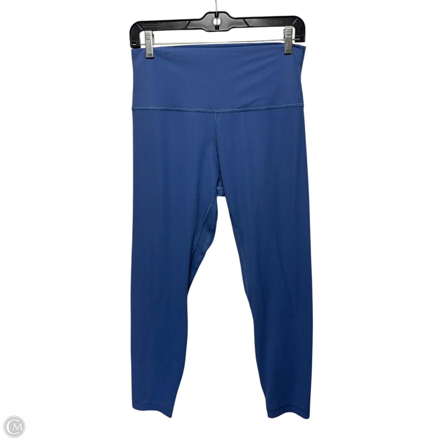 Ribbed Athletic Leggings By Lululemon In Blue, Size: 10