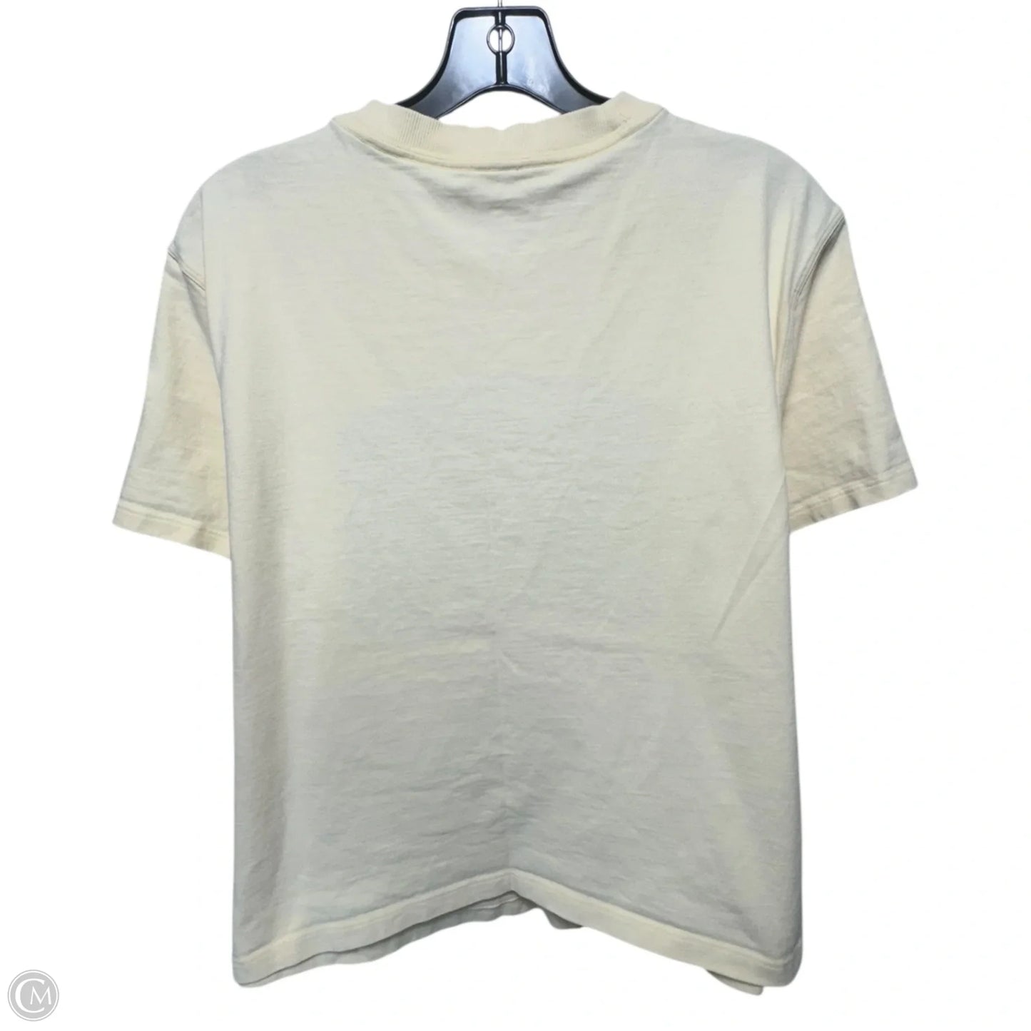 Athletic Top Short Sleeve By Lululemon In Yellow, Size: L