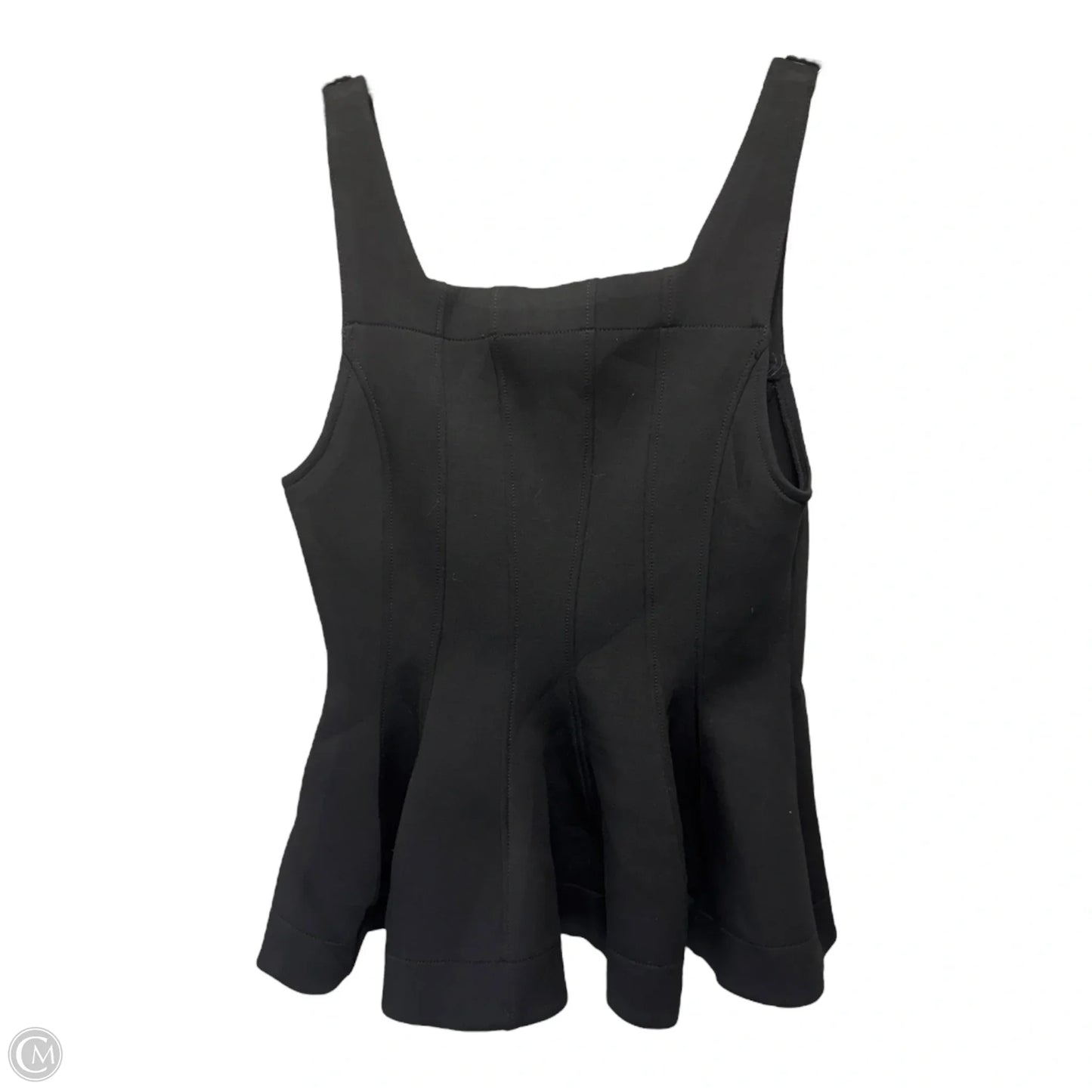 Seamed Scuba Corset Tank Top By Anthropologie In Black, Size: S