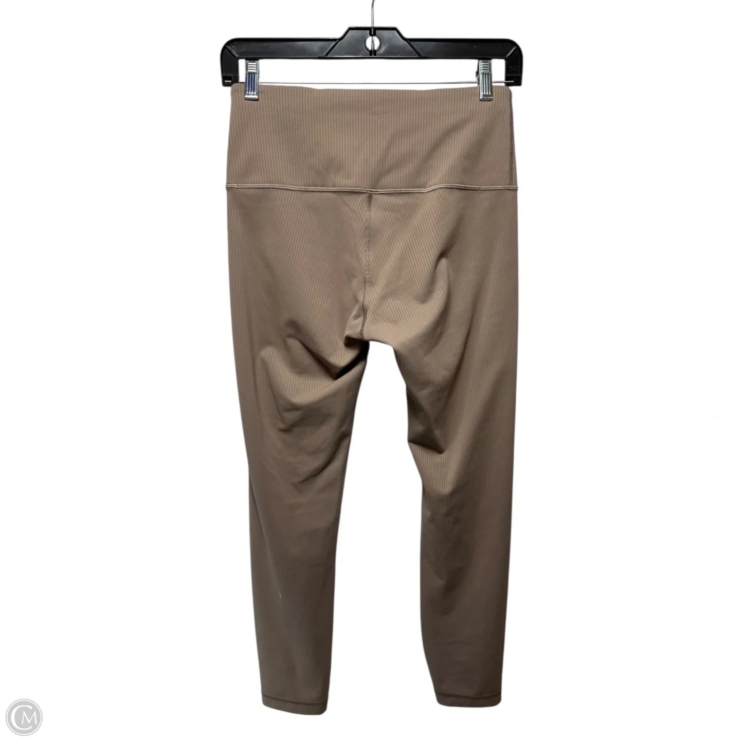 Ribbed Athletic Leggings By Lululemon In Tan, Size: 6