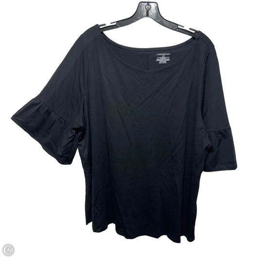 Top Short Sleeve By Lane Bryant In Black, Size: 22/24