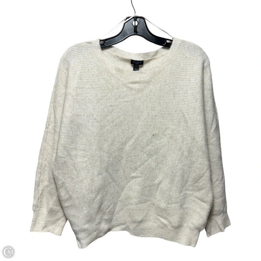 Sweater By Ann Taylor In Cream, Size: L