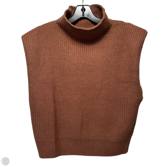 Vest Sweater By 25 South In Brown, Size: M