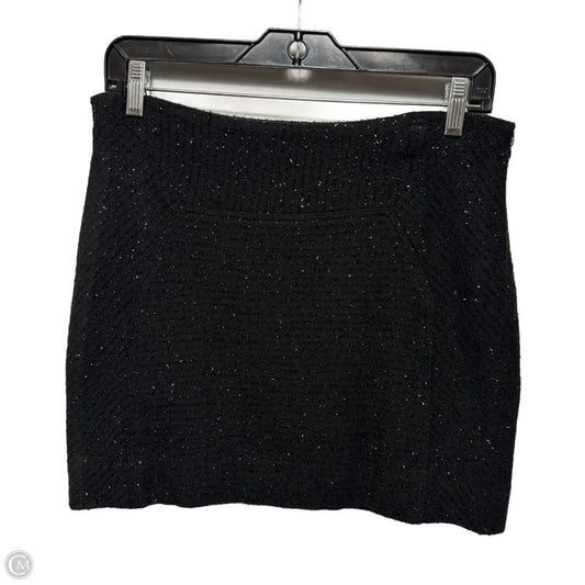 Metallic Skirt Mini By Diane Von Furstenberg In Black, Size: 6
