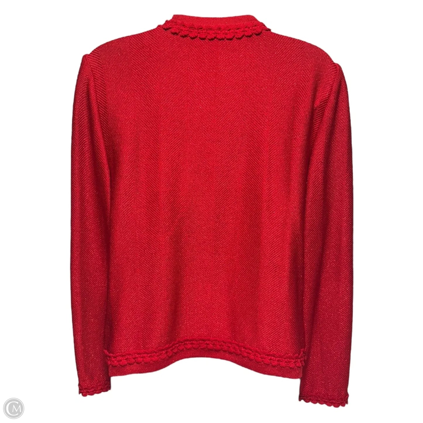 Jacket Luxury Designer By St John Collection In Red, Size: 10