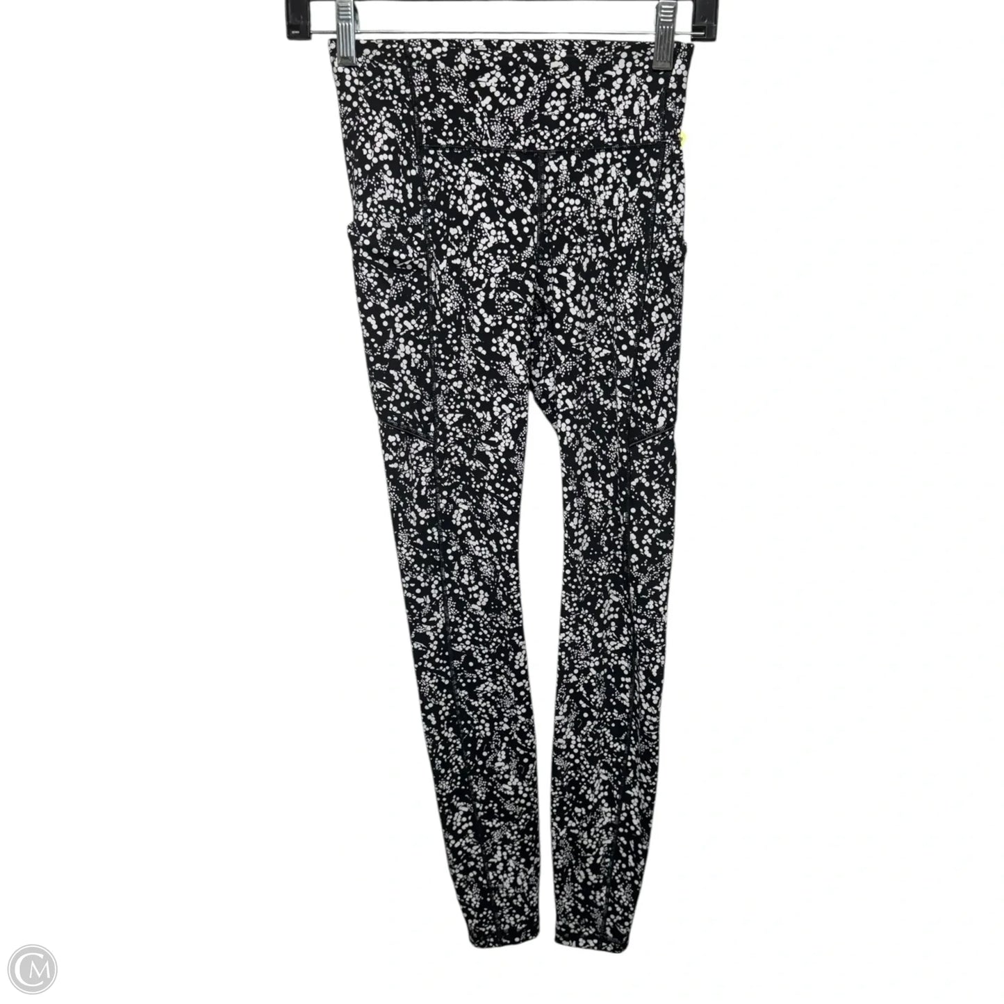 Athletic Leggings By Lululemon In Black & White, Size: 2