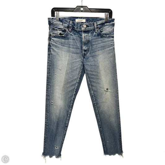 Distressed Jeans Skinny By Moussy In Blue Denim, Size: 4