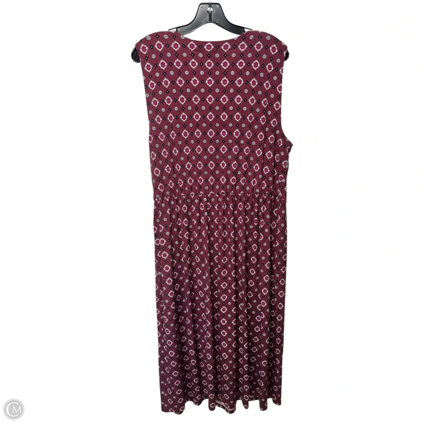 Dress Casual Midi By Lane Bryant In Maroon, Size: 18