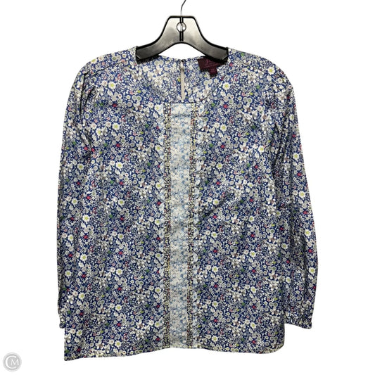 Top Long Sleeve By J. Crew In Floral Print, Size: Xs