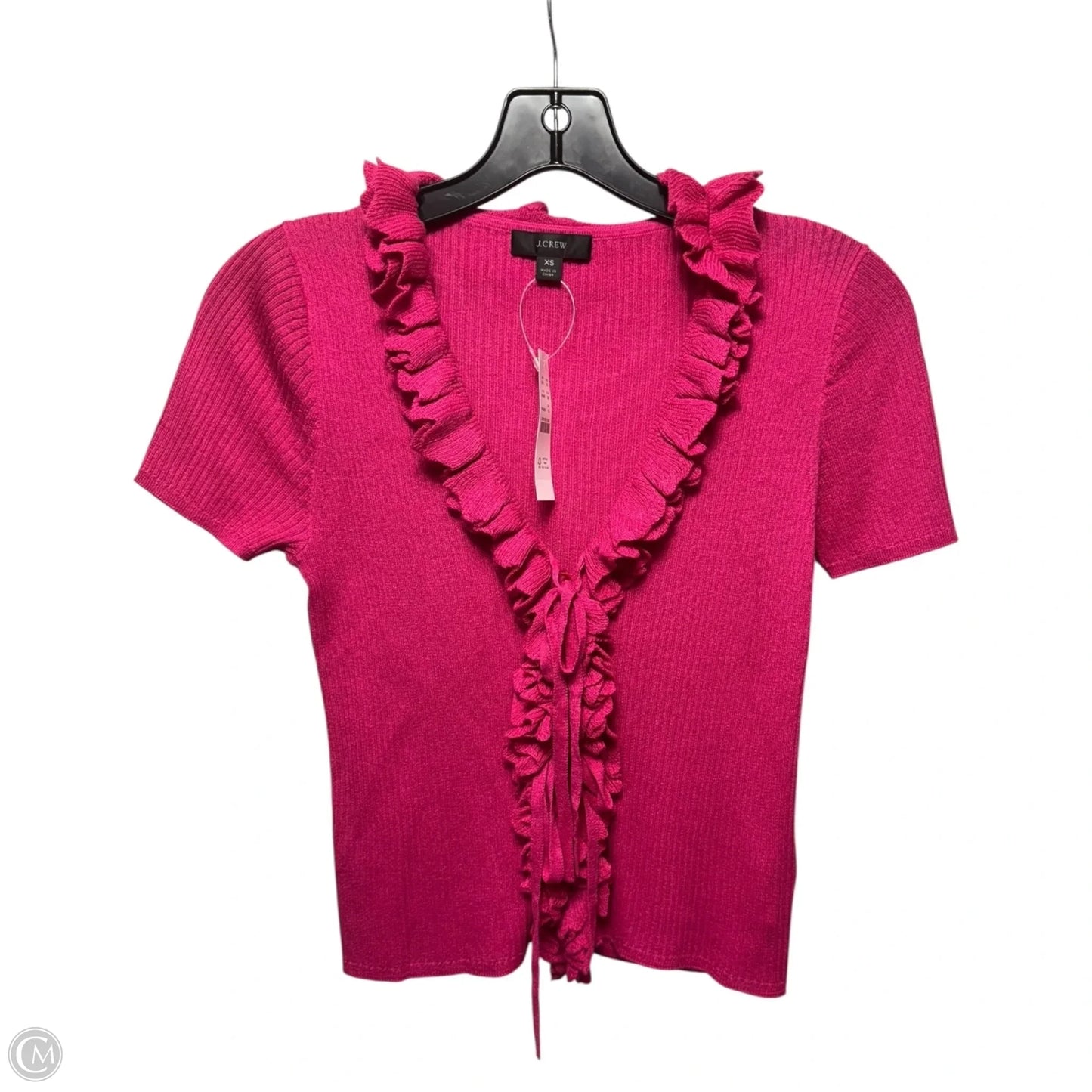Sweater Short Sleeve By J. Crew In Pink, Size: Xs