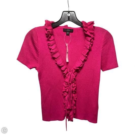Sweater Short Sleeve By J. Crew In Pink, Size: Xs