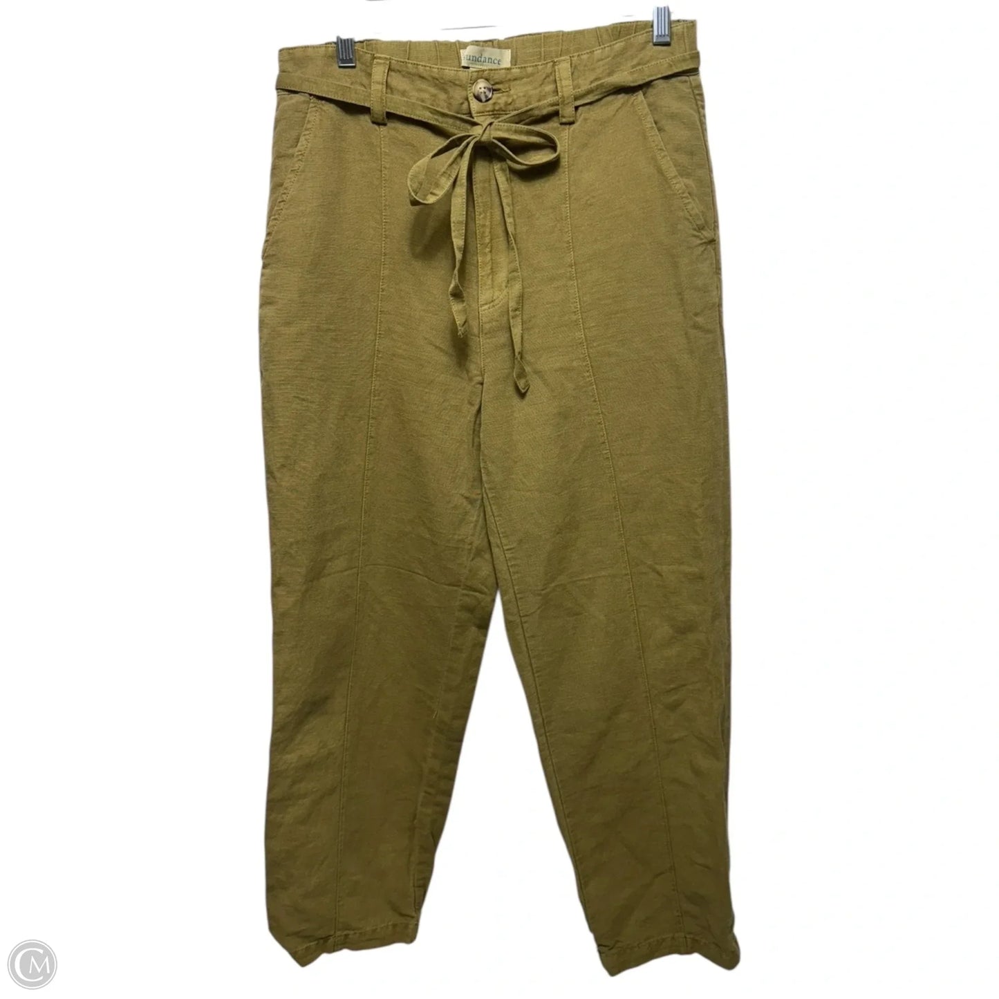 Pants Linen Blend  By Sundance In Green, Size: 8