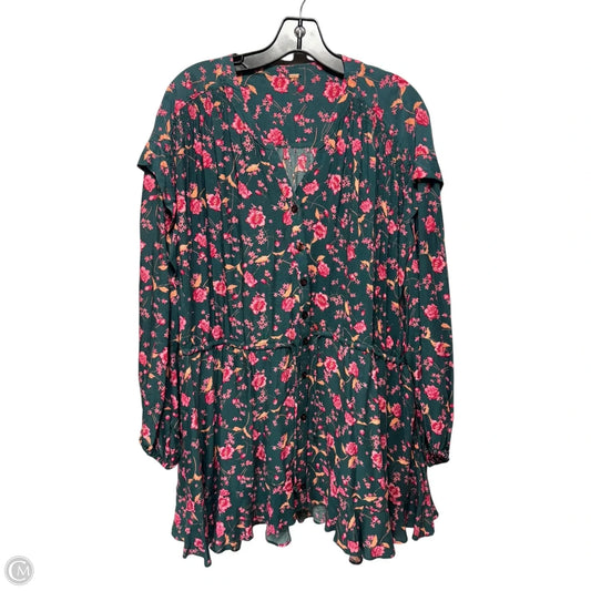 Flower Fields Mini Dress By Free People In Floral Print, Size: L