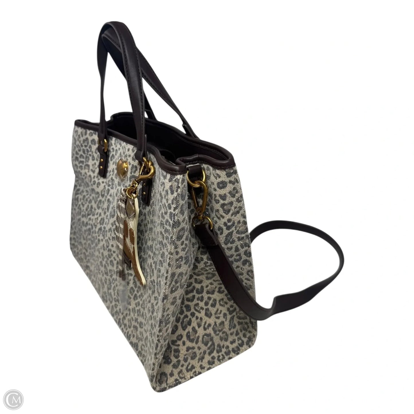 Leopard Tote Handbag By Betsey Johnson, Size: Medium