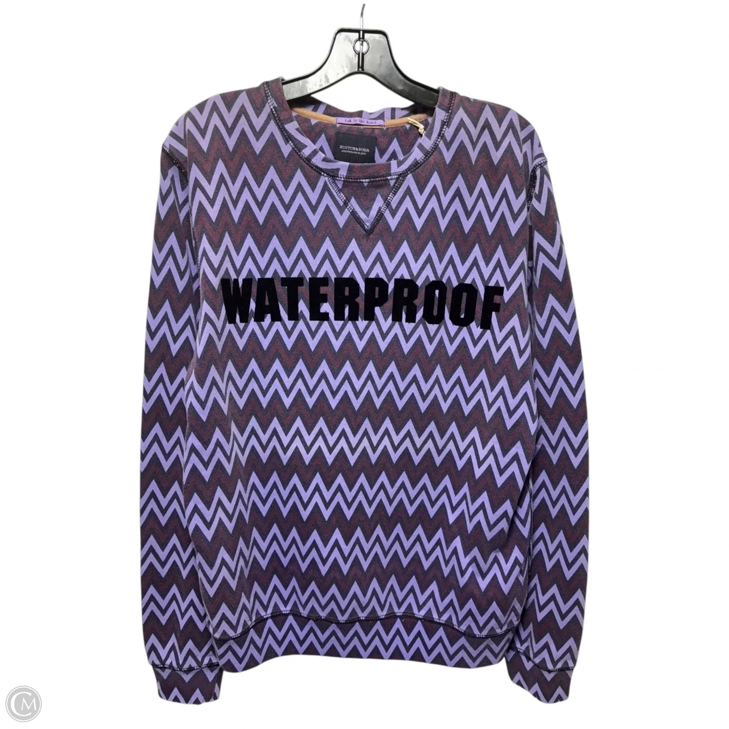 Sweatshirt Crewneck By Scotch & Soda In Purple, Size: L