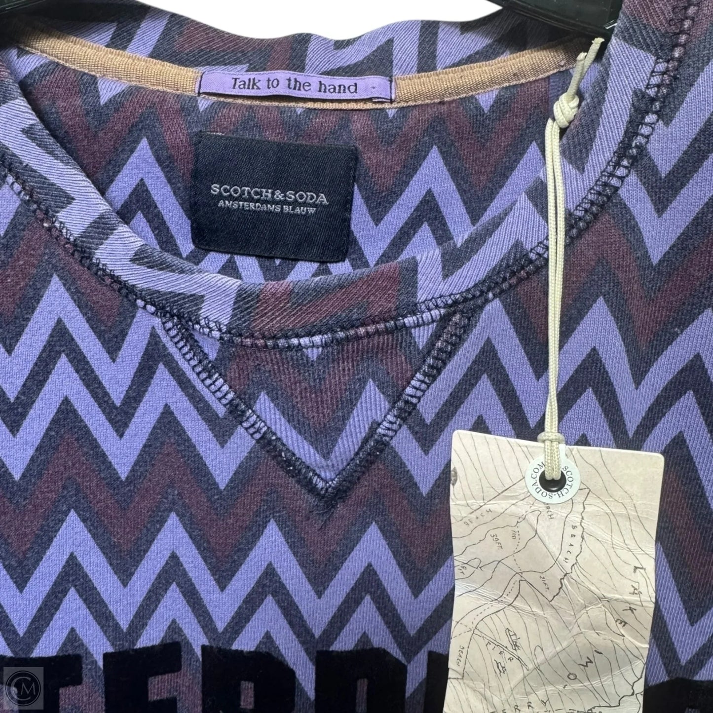 Sweatshirt Crewneck By Scotch & Soda In Purple, Size: L