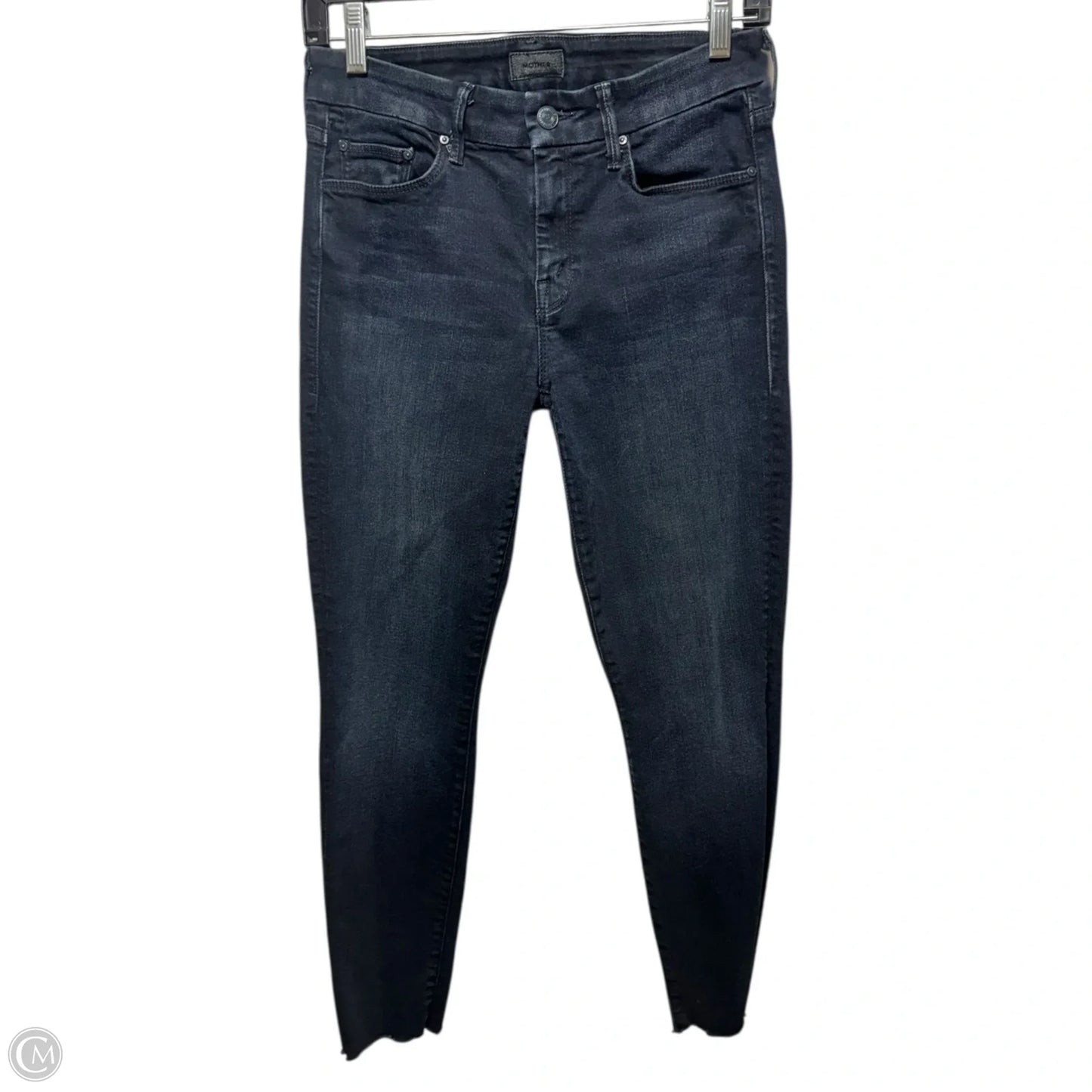 Looker Ankle Fray Jeans Skinny By Mother In Blue Denim, Size: 2/26