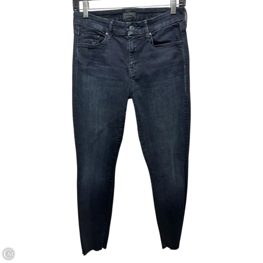 Looker Ankle Fray Jeans Skinny By Mother In Blue Denim, Size: 2/26