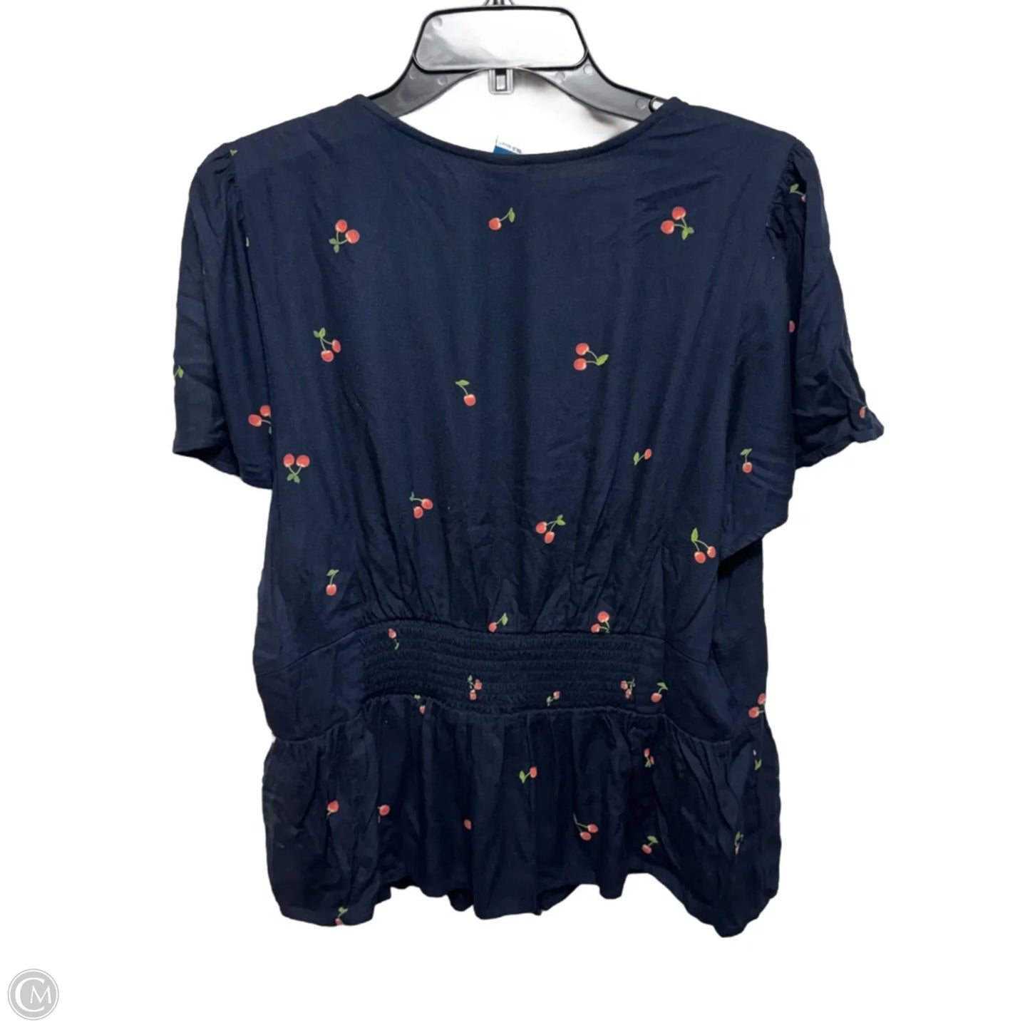 Cherry Top Short Sleeve By Old Navy In Navy, Size: Xl