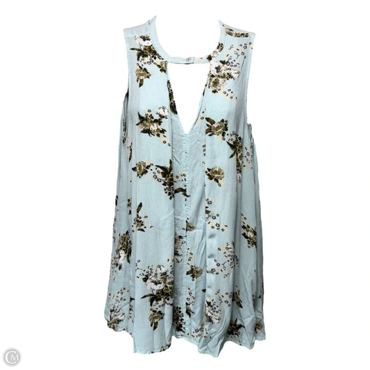 Tree Swing Tunic Sleeveless By Free People In Floral Print, Size: S
