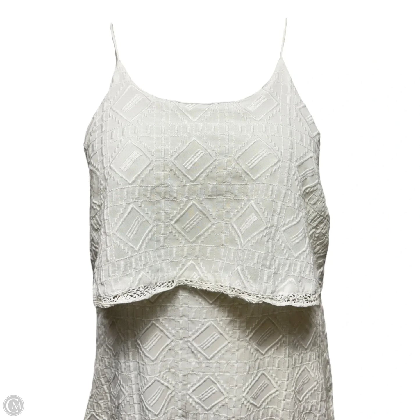 Embroidered Dress Casual Maxi By Anthropologie In White, Size: 10