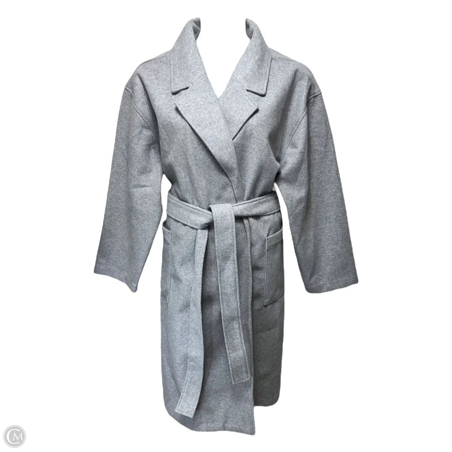 Relaxed Wrap Topcoat By Gap In Grey, Size: XXL