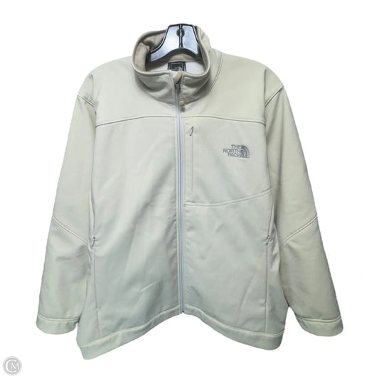 Athletic Jacket By The North Face In Cream, Size: Xl