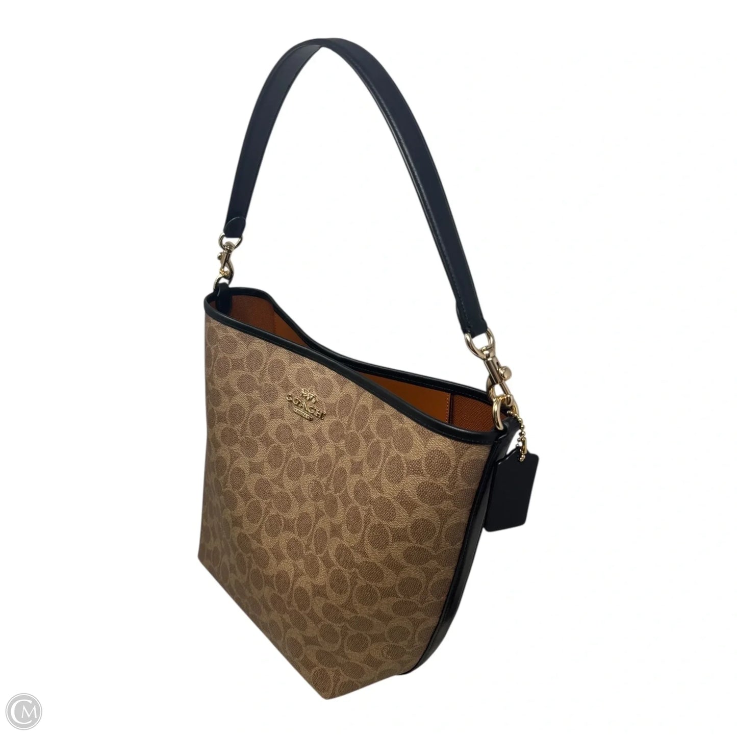 City Signature Bucket Handbag Designer By Coach, Size: Medium