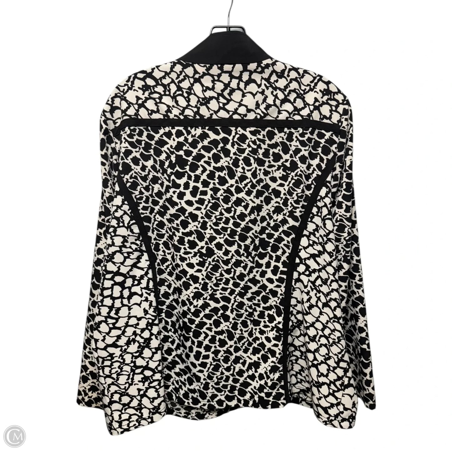 Athletic Jacket By Chicos In Animal Print, Size: 16