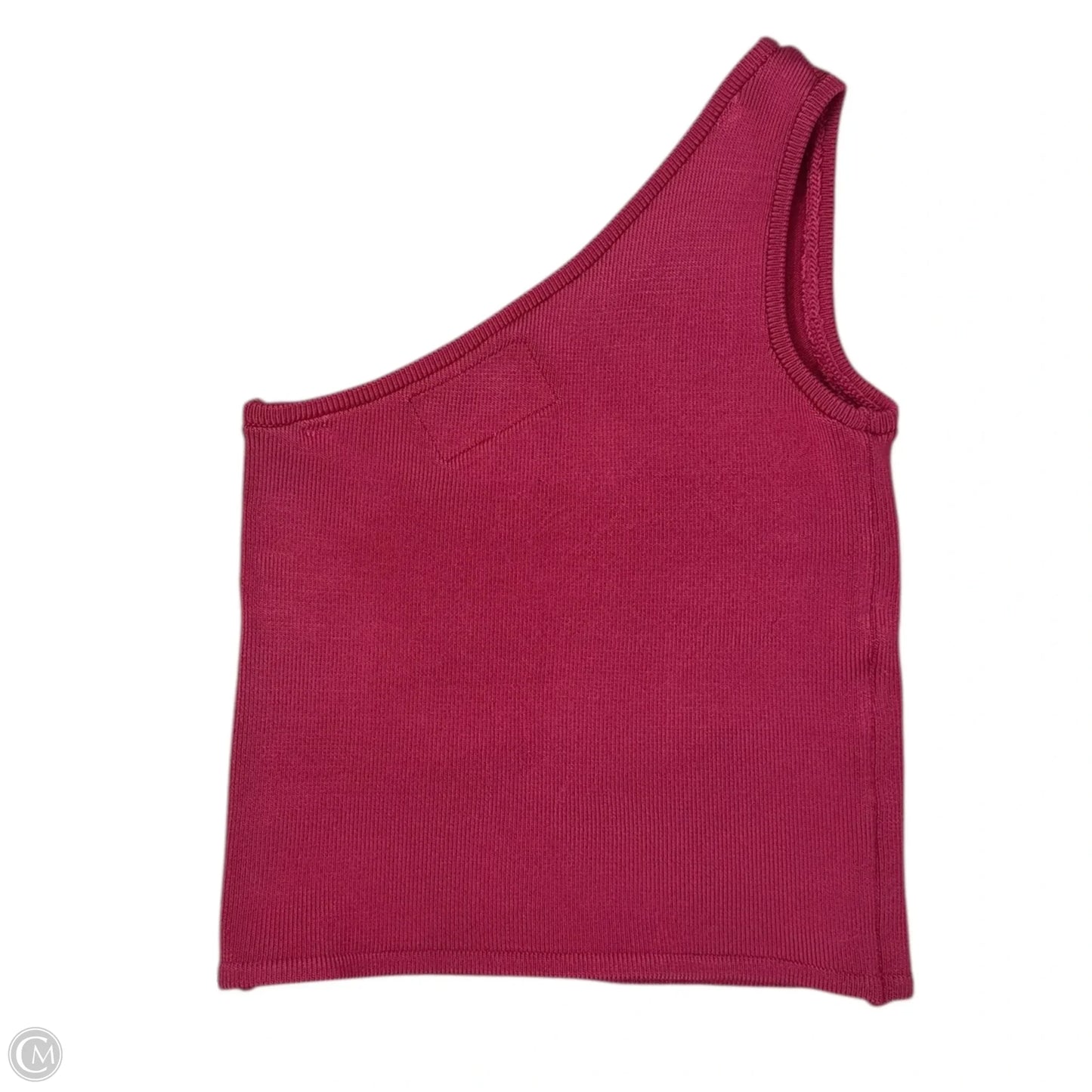 Knit One Shoulder Top Sleeveless By Calle Del Mar In Pink, Size: M