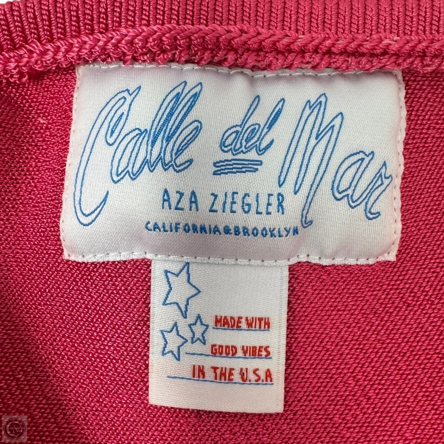 Knit One Shoulder Top Sleeveless By Calle Del Mar In Pink, Size: M