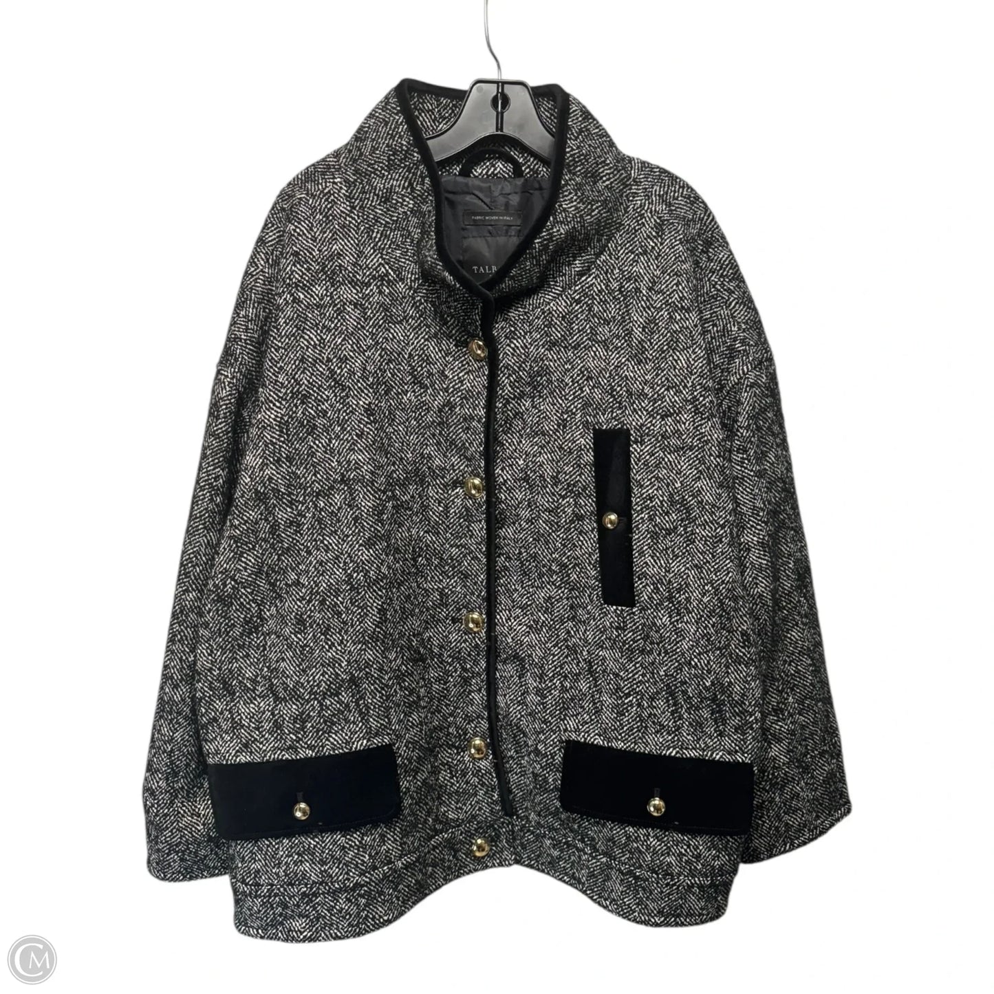 Jacket Other By Talbots In Black & White, Size: 3x