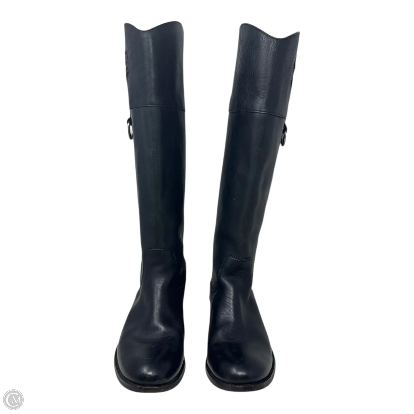 Melissa Logo Boots Designer By Frye In Black, Size: 11