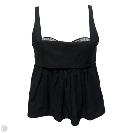 Peekaboo Square-Neck Empire Top By Maeve In Black, Size: S