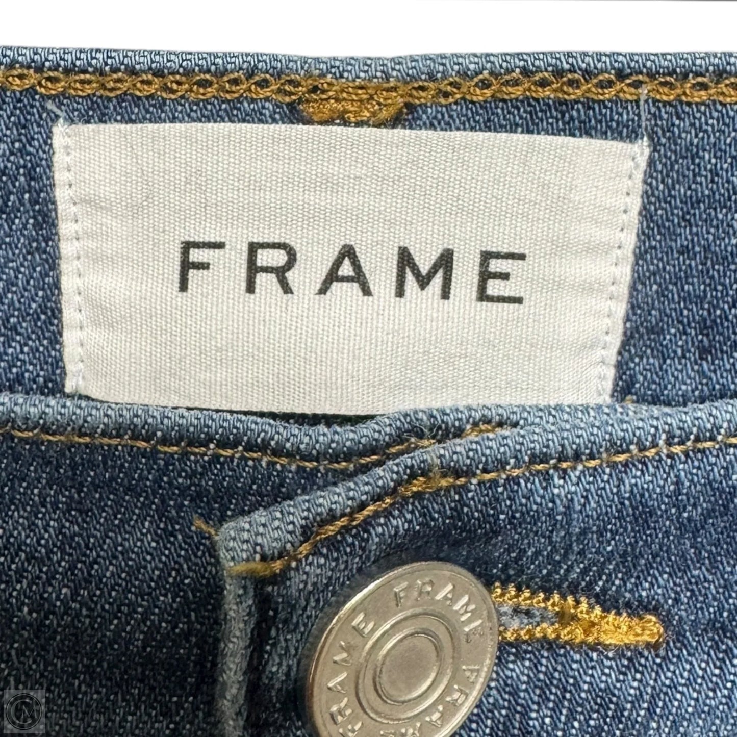 Le High Straight High Rise Jeans by Frame In Blue Denim, Size: 0/25