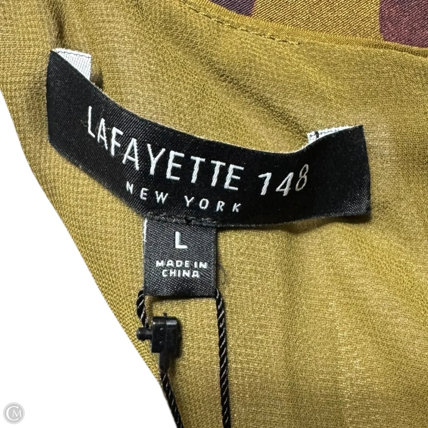 Sidra Silk Dress Designer By Lafayette 148 In Multi-colored, Size: L