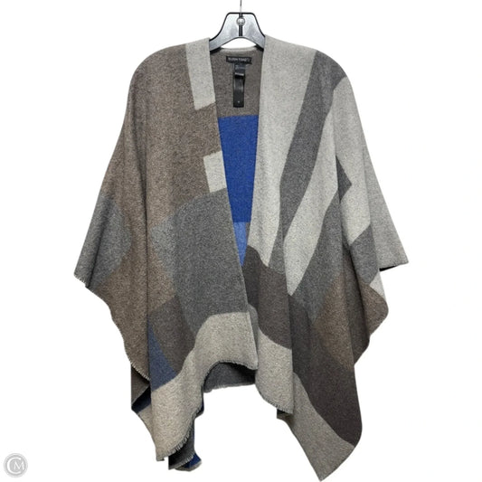 Wool Blend Shawl By Eileen Fisher In Multi-colored, Size: Osfm