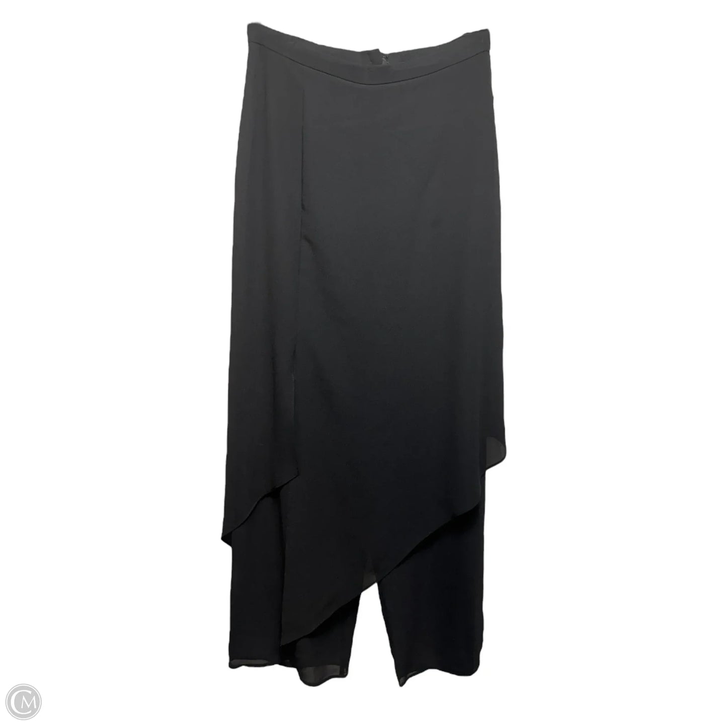 Skirt Pants Designer By Xscape In Black, Size: 8