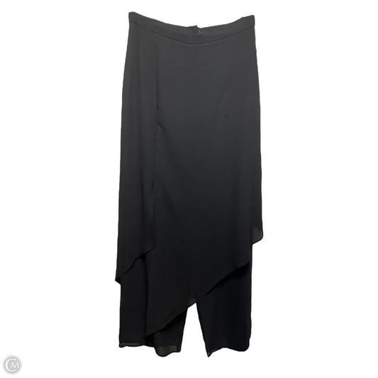 Skirt Pants Designer By Xscape In Black, Size: 8