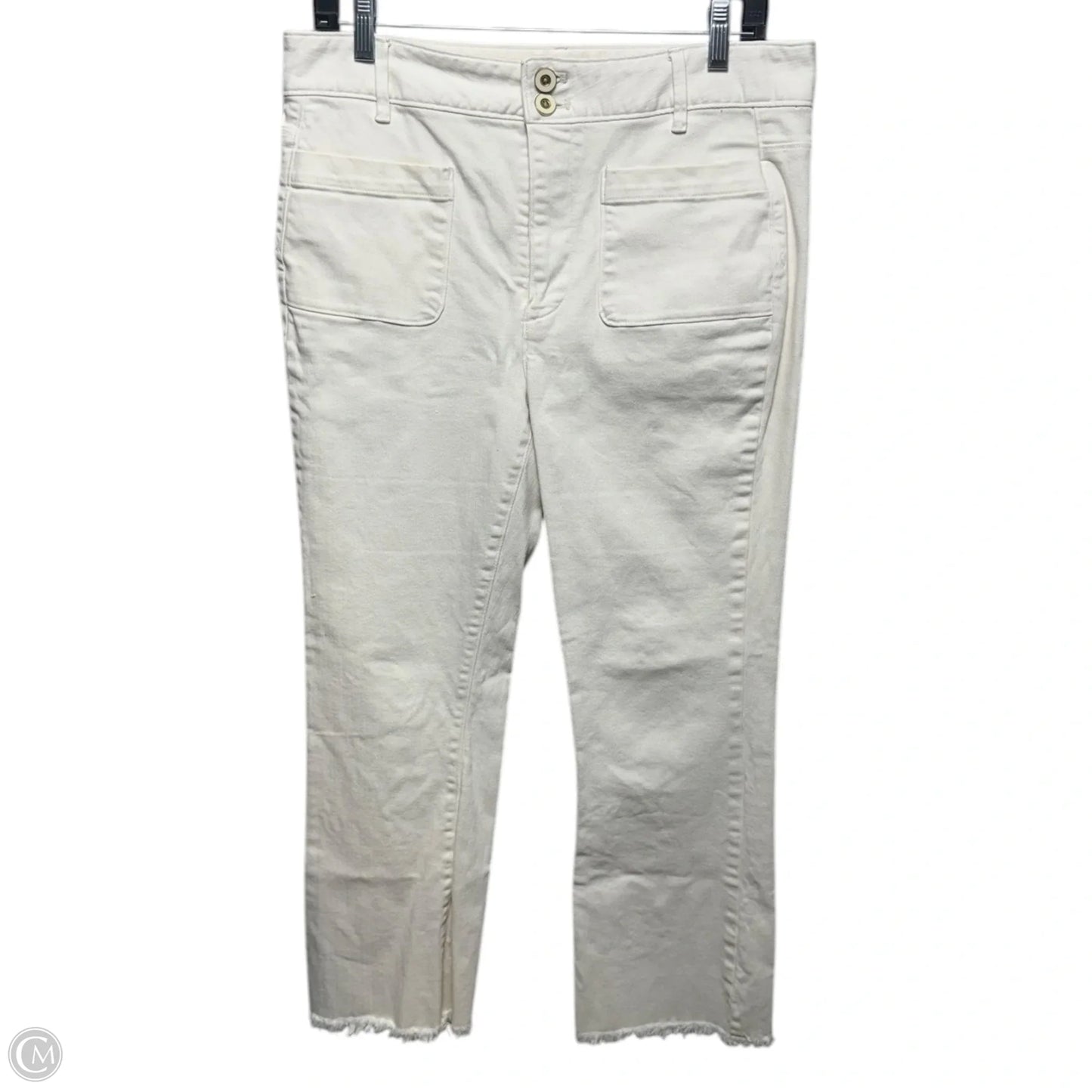 Jeans Straight By Spartina In Cream, Size: 10