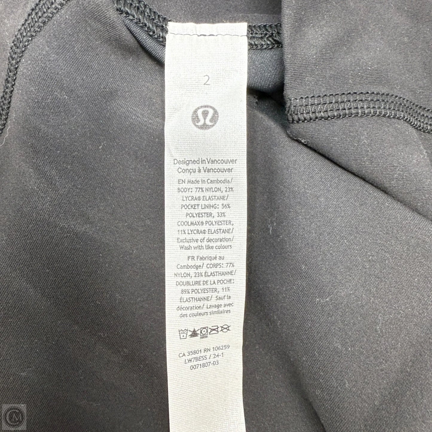 Wunder Train HR Short 6" By Lululemon In Black, Size: 2