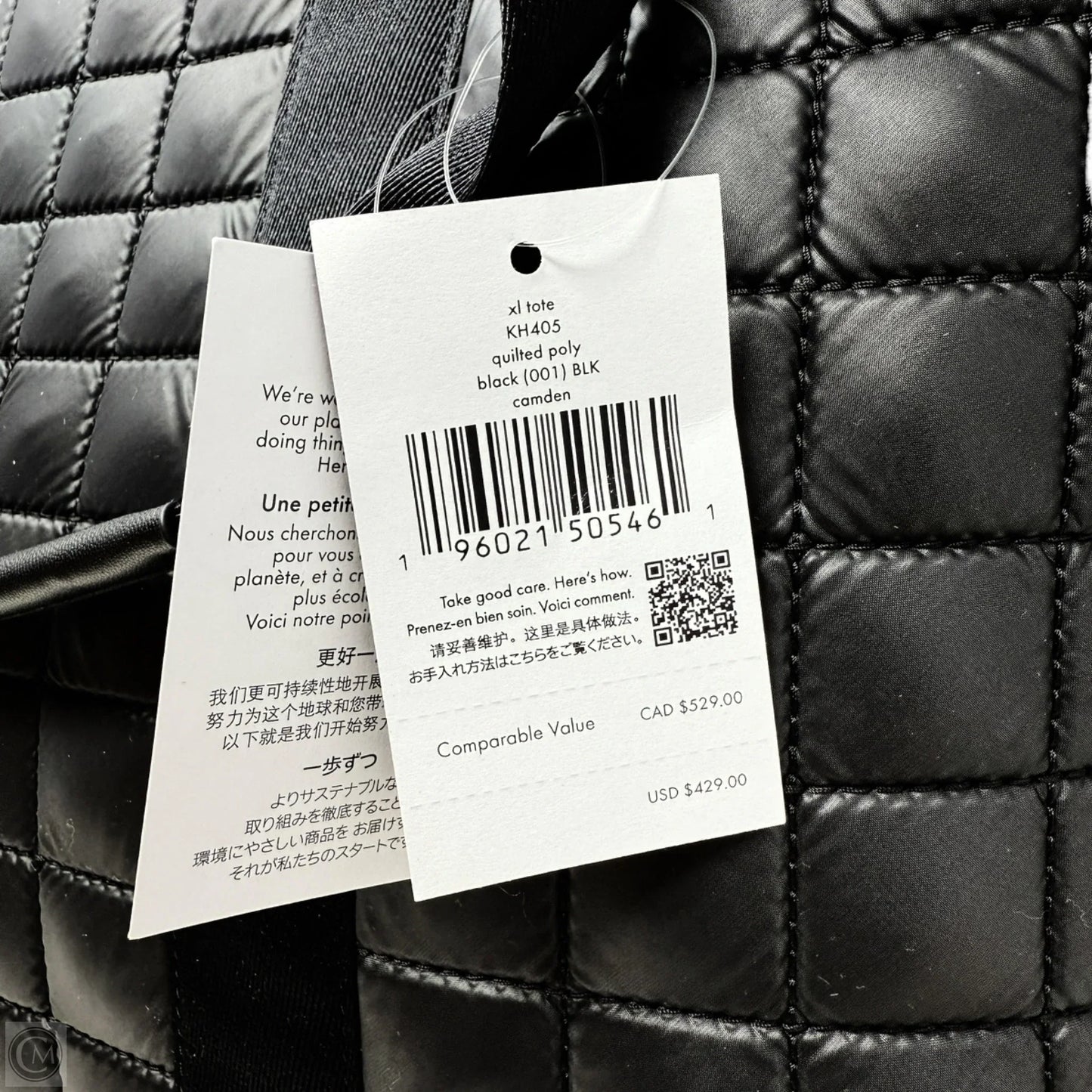 Camden Quilted Tote Designer By Kate Spade, Size: Large