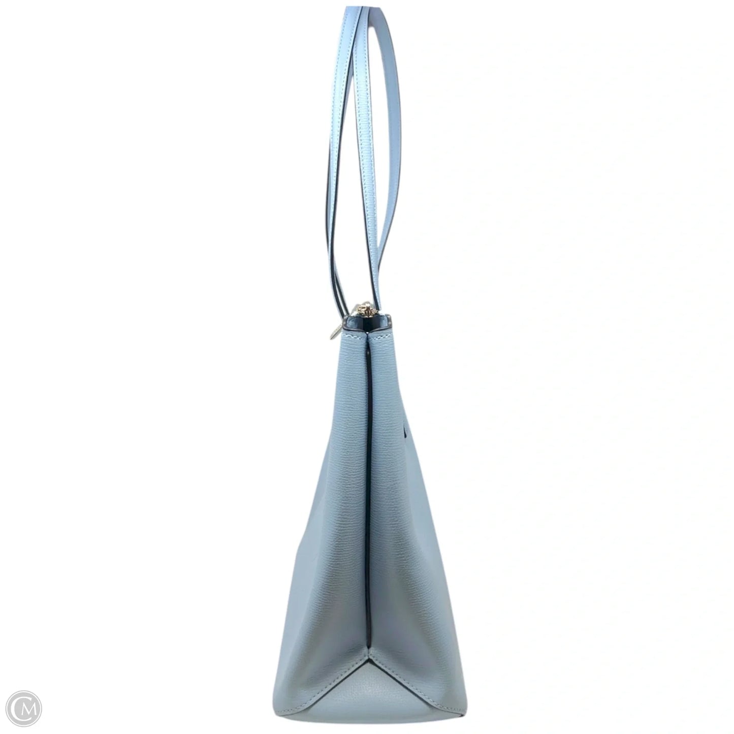 All Day Top Zip Crossgrain Leather Tote Designer By Kate Spade In Celeste Blue, Size: Medium