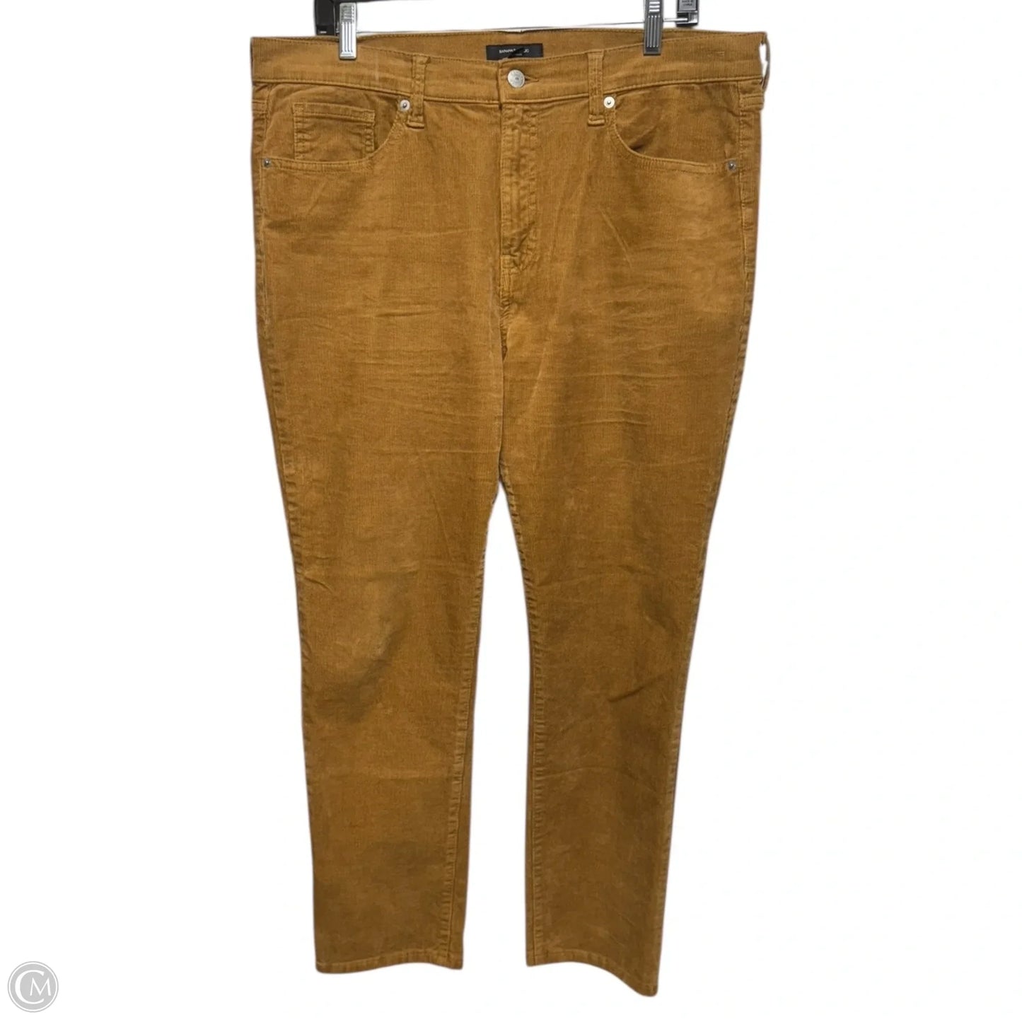 High Rise Slim Pants Corduroy By Banana Republic In Tan, Size: 16/33