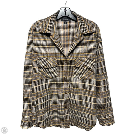 Jacket Shirt By Karen Kane In Multi-colored, Size: M