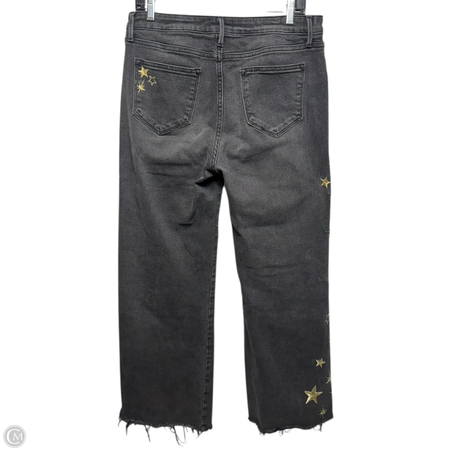 Jeans Wide Leg By Driftwood In Black & Gold, Size: 8, 29W/32L