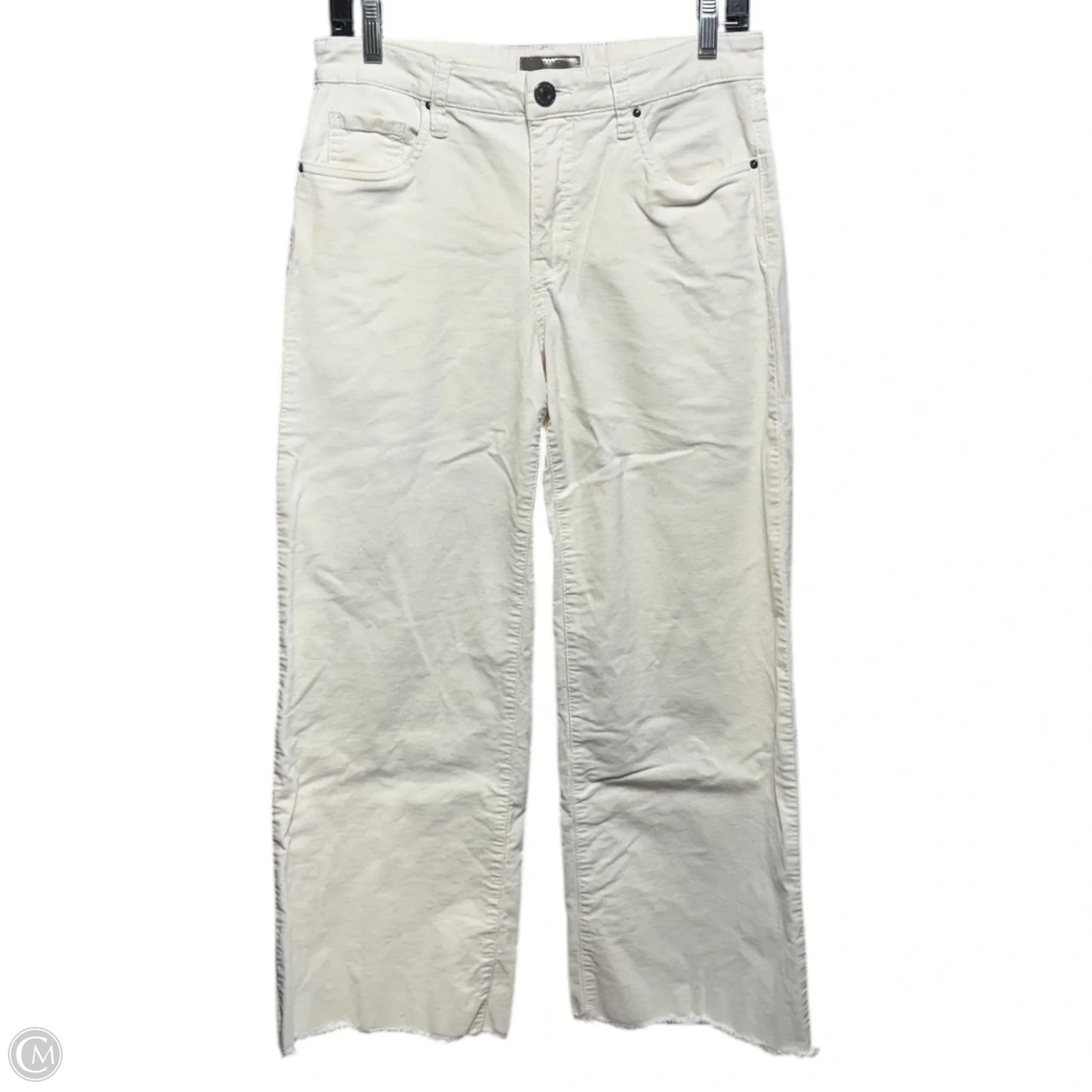 Meg Corduroy High Rise Wide Leg Pants By Kut In Cream, Size: 6