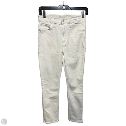 The Mid Rise Dazzler Crop Jeans By Mother In Cream Puffs, Size: 2