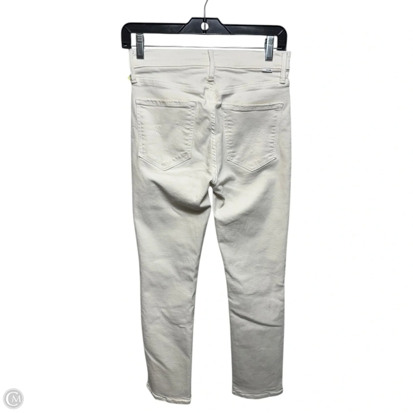 The Mid Rise Dazzler Crop Jeans By Mother In Cream Puffs, Size: 2