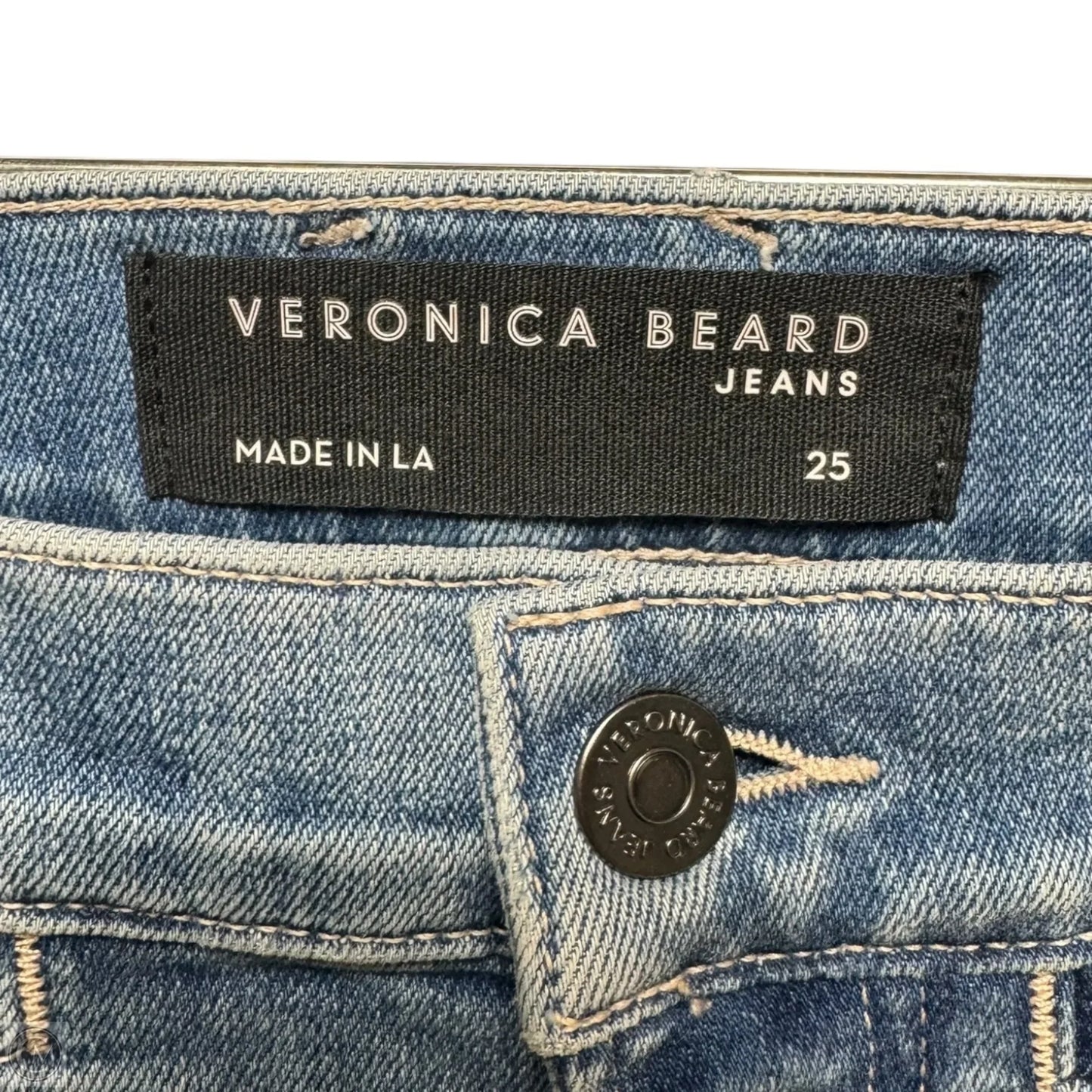 Beverly Skinny Flare High Rise Jeans By Veronica Beard In Blue Denim, Size: 0/25
